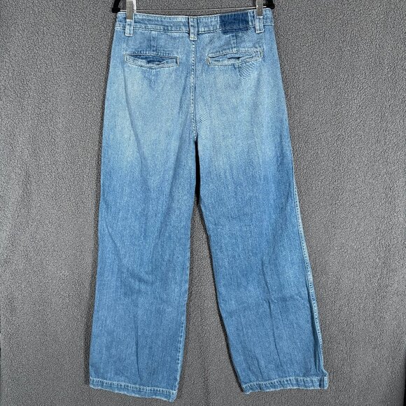 AMO Matilda Trouser High Rise Wide Leg Jeans - Women's Size 28 - Blue - Picture 2 of 6